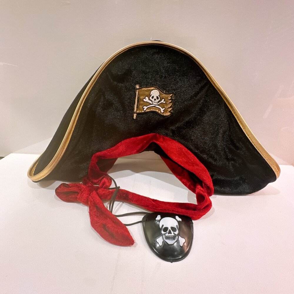 Pirate Hat and Eyepatch Accessory Set